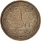 1 Cent 1913-1941, KM# 152, Netherlands, Wilhelmina