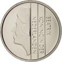 10 Cents 1982-2001, KM# 203, Netherlands, Beatrix