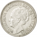 25 Cents 1926-1945, KM# 164, Netherlands, Wilhelmina