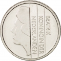 25 Cents 1982-2001, KM# 204, Netherlands, Beatrix