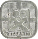 5 Cents 1941-1943, KM# 172, Netherlands, Wilhelmina