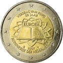 2 Euro 2007, KM# 273, Netherlands, Beatrix, 50th Anniversary of the Treaty of Rome