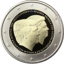 2 Euro 2014, KM# 356a, Netherlands, Willem-Alexander, Accession of King Willem-Alexander to the Throne, Blue Crown
