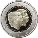2 Euro 2014, KM# 356a, Netherlands, Willem-Alexander, Accession of King Willem-Alexander to the Throne, Red Crown
