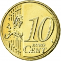 10 Euro Cent 2014-2023, KM# 347, Netherlands, Willem-Alexander