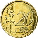 20 Euro Cent 2014-2023, KM# 348, Netherlands, Willem-Alexander