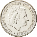 1 Gulden 1954-1967, KM# 184, Netherlands, Juliana