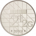 2½ Gulden 1982-2001, KM# 206, Netherlands, Beatrix