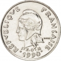 10 Francs 1972-2005, KM# 11, New Caledonia