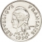 10 Francs 1972-2005, KM# 11, New Caledonia