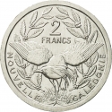 2 Francs 1973-2018, KM# 14, New Caledonia