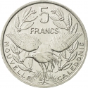 5 Francs 1983-2018, KM# 16, New Caledonia