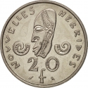 20 Francs 1967-1982, KM# 3, New Hebrides