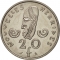 20 Francs 1967-1982, KM# 3, New Hebrides