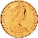 1 Cent 1967-1985, KM# 31, New Zealand, Elizabeth II