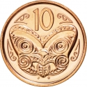 10 Cents 2006-2023, KM# 117a, New Zealand, Elizabeth II