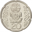20 Cents 1999-2006, KM# 118, New Zealand, Elizabeth II
