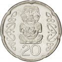 20 Cents 2006-2023, KM# 118a, New Zealand, Elizabeth II