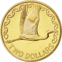 2 Dollars 1990-1998, KM# 79, New Zealand, Elizabeth II