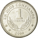 1 Córdoba 1997-2000, KM# 89, Nicaragua