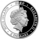 2 Dollars 2020, Niue, Elizabeth II, 80th Anniversary of the Battle of Britain