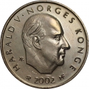 20 Kroner 2002, KM# 471, Norway, Harald V, 200th Anniversary of Birth of Niels Henrik Abel