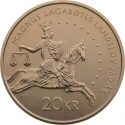 20 Kroner 2024, Norway, Harald V, 750th Anniversary of the Magnus Lagabøtes Landslov