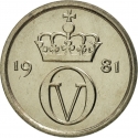 10 Øre 1974-1991, KM# 416, Norway, Olav V