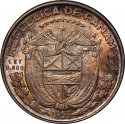 1/10 Balboa 1953, KM# 18, Panama, 50th Anniversary of the Republic of Panama