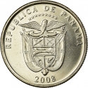 1/4 Balboa 1996-2008, KM# 128, Panama