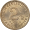 2½ Centesimos 1907-1918, KM# 7, Panama, DOS Y MEDIOS (KM# 7.1)