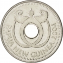 1 Kina 2002-2004, KM# 6a, Papua New Guinea, Elizabeth II