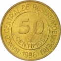 50 Centimos 1985-1988, KM# 295, Peru