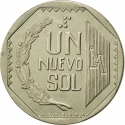1 Nuevo Sol 1991-2011, KM# 308, Peru