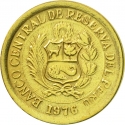 1/2 Sol de Oro 1975-1976, KM# 265, Peru