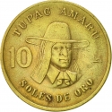 10 Soles de Oro 1978-1983, KM# 272, Peru