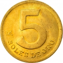 5 Soles de Oro 1978-1983, KM# 271, Peru