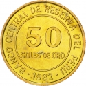 50 Soles de Oro 1979-1983, KM# 273, Peru