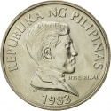 1 Piso 1983-1990, KM# 243, Philippines