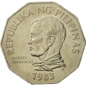 2 Piso 1983-1990, KM# 244, Philippines