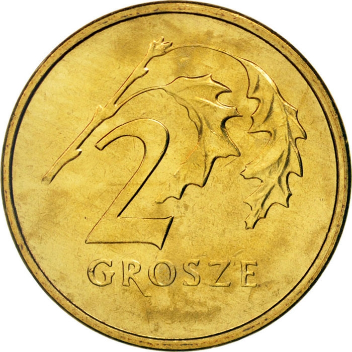 2 Grosze 1990-2014, Y# 277, Poland