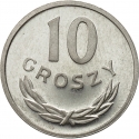 10 Groszy 1961-1985, Y# AA47, Poland