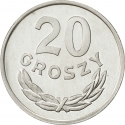 20 Groszy 1957-1985, Y# A47, Poland