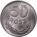 50 Groszy 1957-1987, Y# 48, Poland