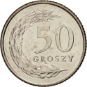 50 Groszy 1990-2016, Y# 281, Poland