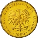 10 Złotych 1989-1990, Y# 152.2, Poland