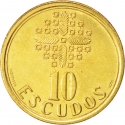 10 Escudos 1986-2001, KM# 633, Portugal