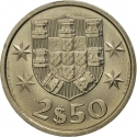 2.50 Escudos 1963-1985, KM# 590, Portugal