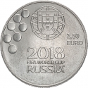 2,5 Euro 2018, KM# 888, Portugal, 2018 Football (Soccer) World Cup in Russia