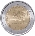 2 Euro 2022, KM# 930, Portugal, 100th Anniversary of the First Aerial Crossing of the South Atlantic